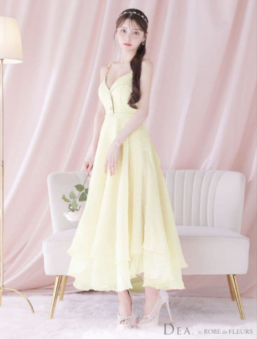 ディアバイローブドフルールフレアロングDE3732ROBE de FLEURS