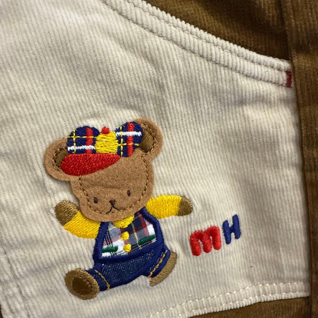 【美品】ミキハウスベア　コーデュロイパンツ　長ズボン 100 秋冬