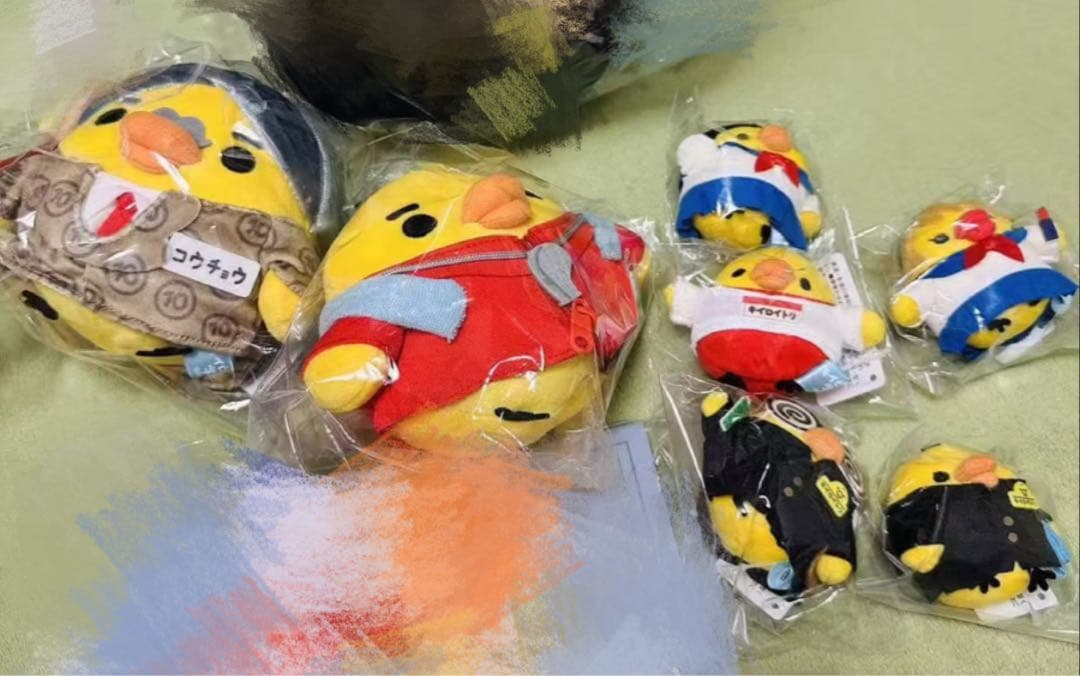 キイロイトリ学園限定　てのりぬいぐるみ　キイロイトリ 7点