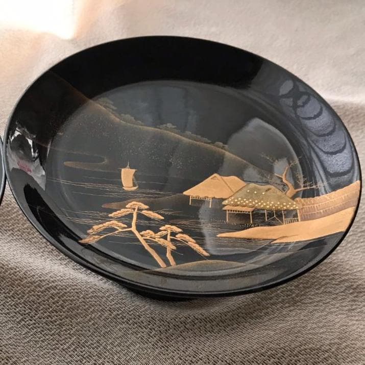 蒔絵　菓子器　一対　高足　共箱