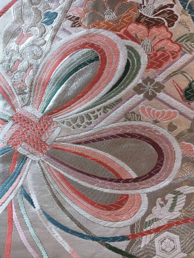 振袖フルセット　美品　パープル系　ロマンチックな古典柄　丈160　裄66.5