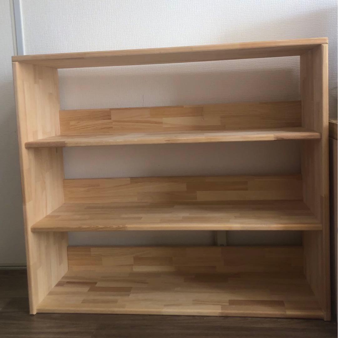 【大幅お値下げ】木製3段棚　シェルフ モンテッソーリ　モンテ　3段