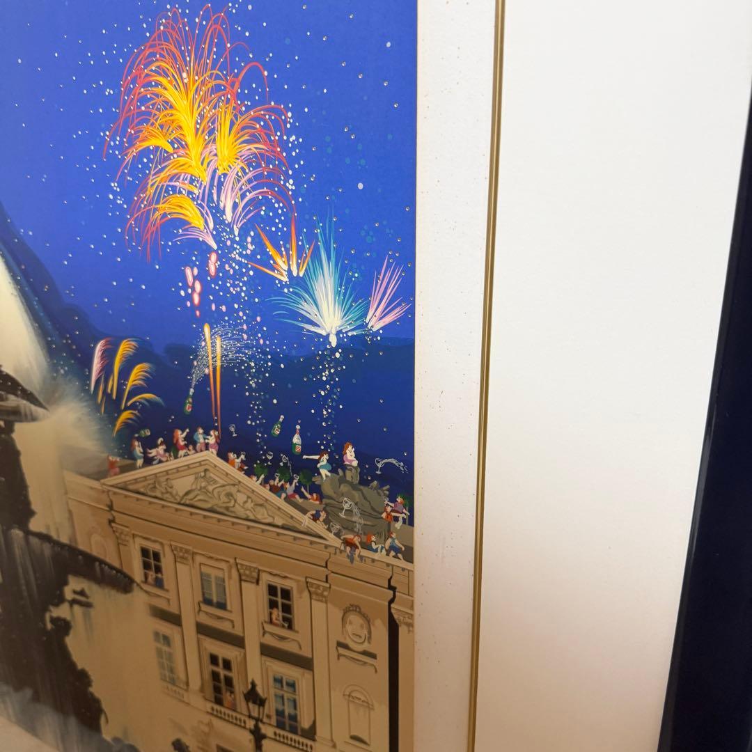 ヒロ・ヤマガタ　『コンコルド広場の噴水』シルクスクリーン