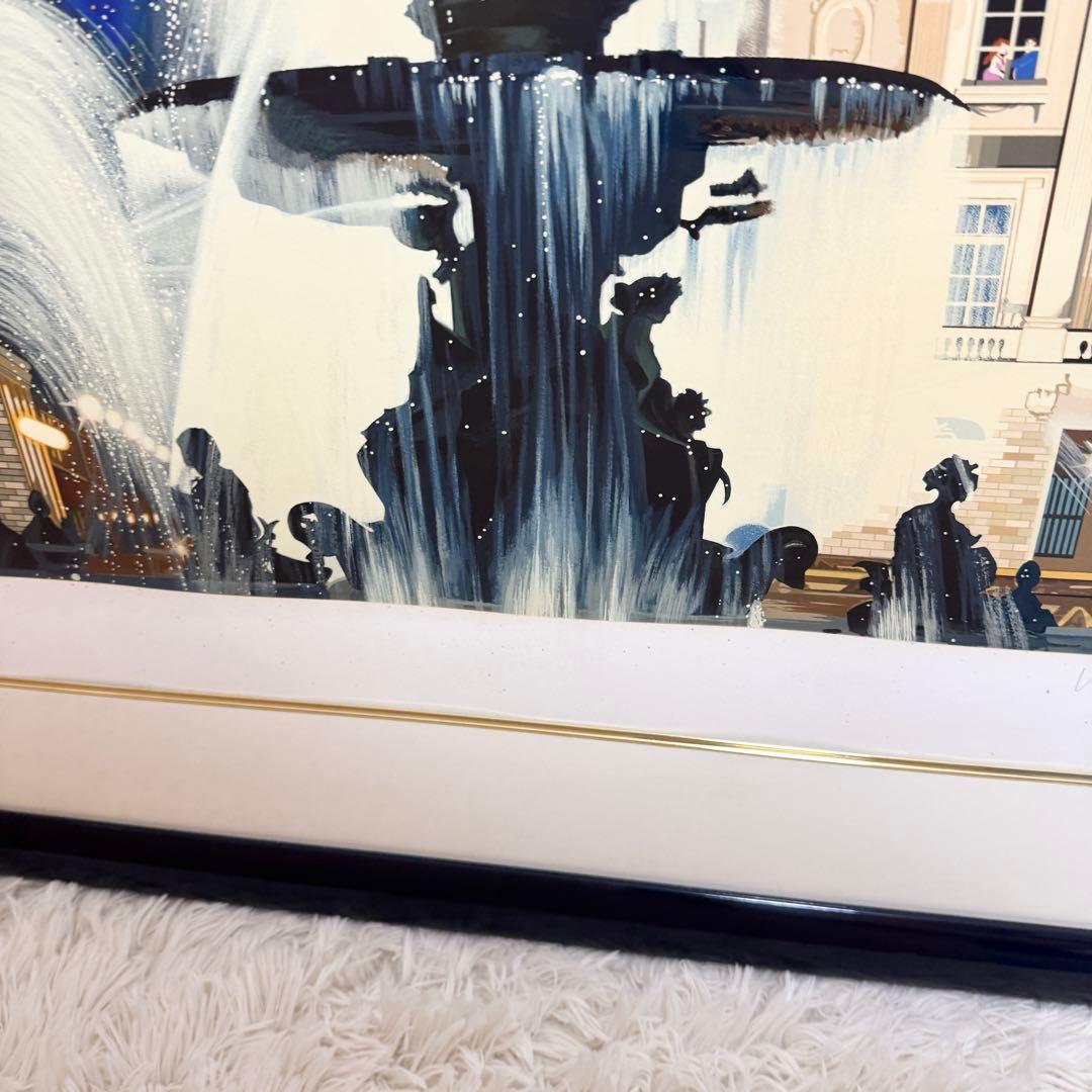 ヒロ・ヤマガタ　『コンコルド広場の噴水』シルクスクリーン