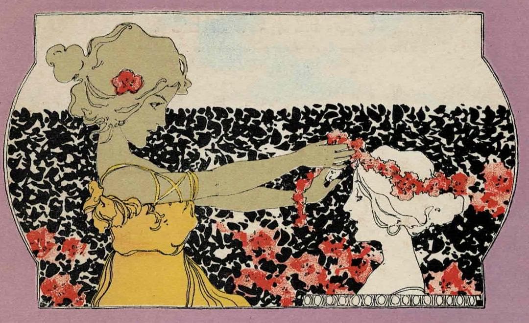 アンティークポストカード はがき 絵葉書 by Raphael Kirchner