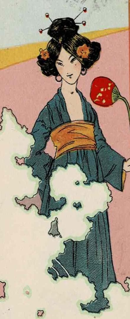 アンティークポストカード はがき 絵葉書 by Raphael Kirchner