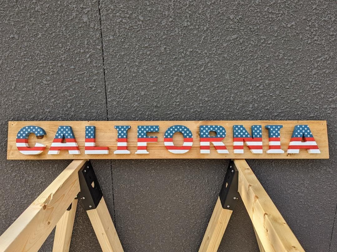 アンティーク雑貨 CALIFORNIA 3D SIGN \