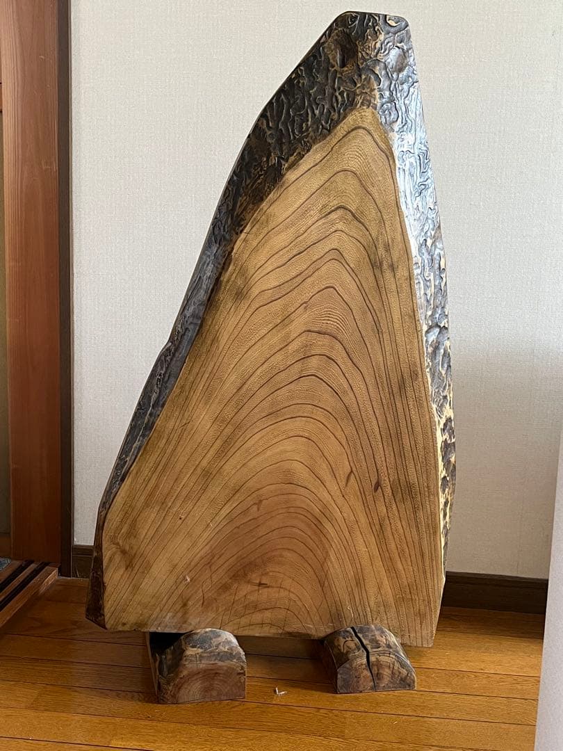 値下げ！美品！天然木一枚板のオブジェ　美術品