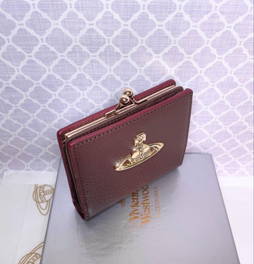 【最新作☆美しい】オーブ ヴィヴィアン・ウエストウッド 二折財布 ブラウン