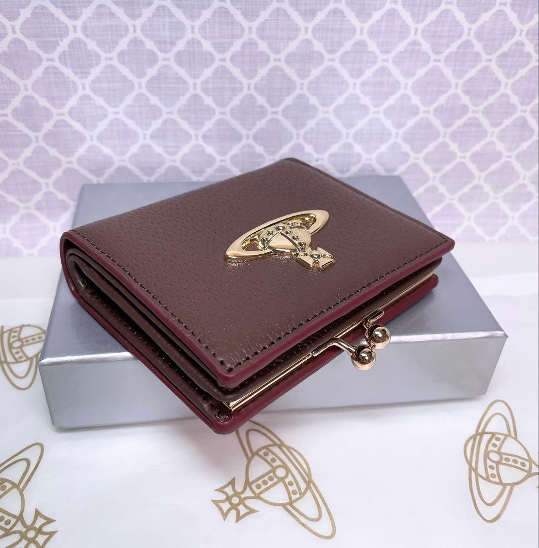 【最新作☆美しい】オーブ ヴィヴィアン・ウエストウッド 二折財布 ブラウン