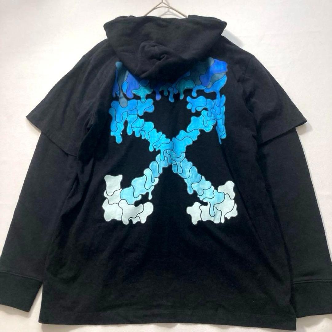 【希少/大人気】オフホワイト グラフィックアロー ブラック XL相当 正規品