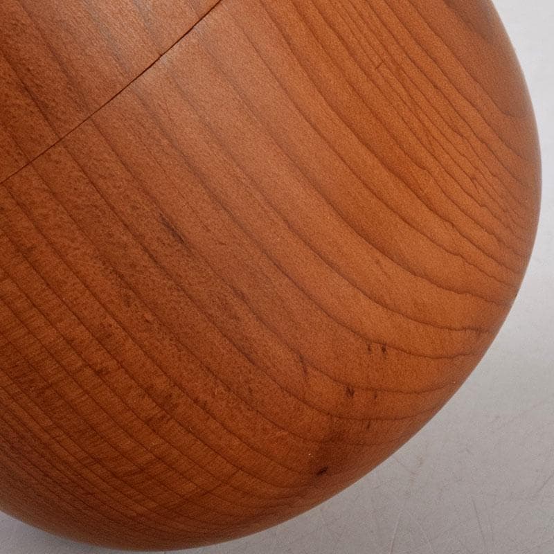 茶道具　飛騨一位一刀彫　十代　飛騨甚五郎　村山群鳳作　棗　共箱　V　8778