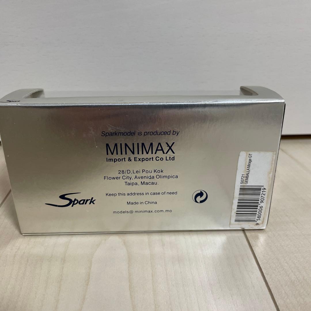 スパーク　1/43 ポルシェ　ゲンバラミラージュGT マットブラック　希少色