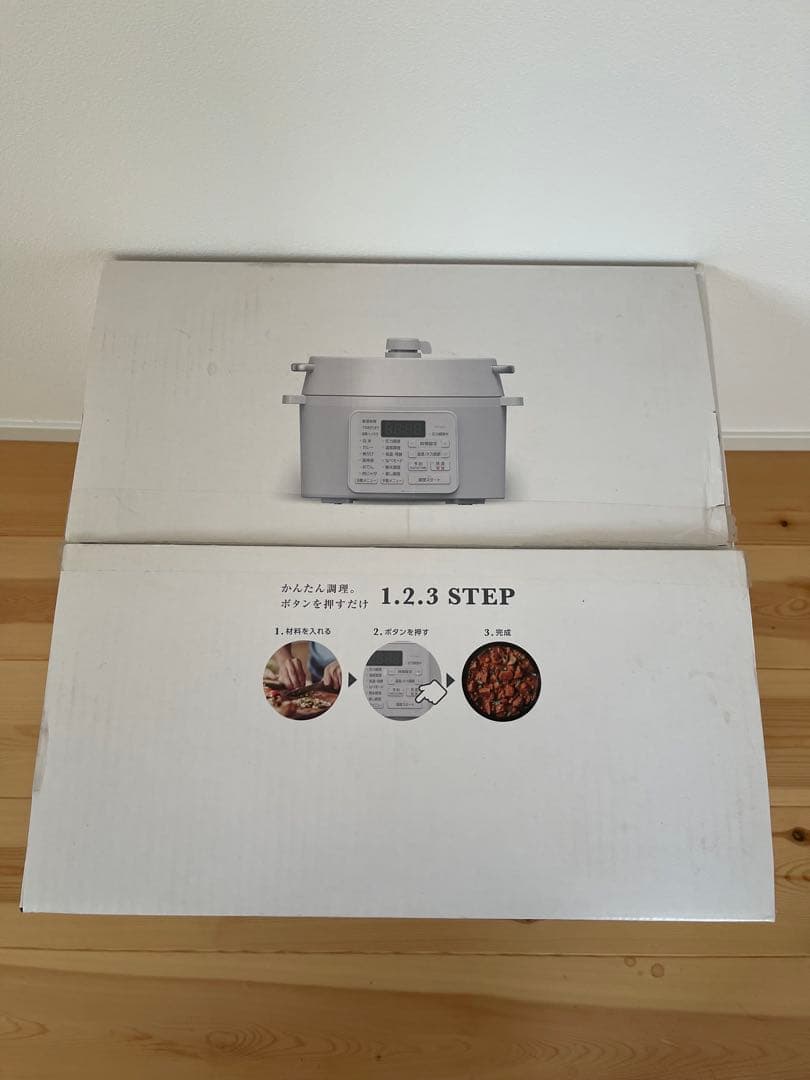新品未使用★アイリスオーヤマ4.0L電気圧力鍋PC-MA4-W白　低温発酵蒸し器
