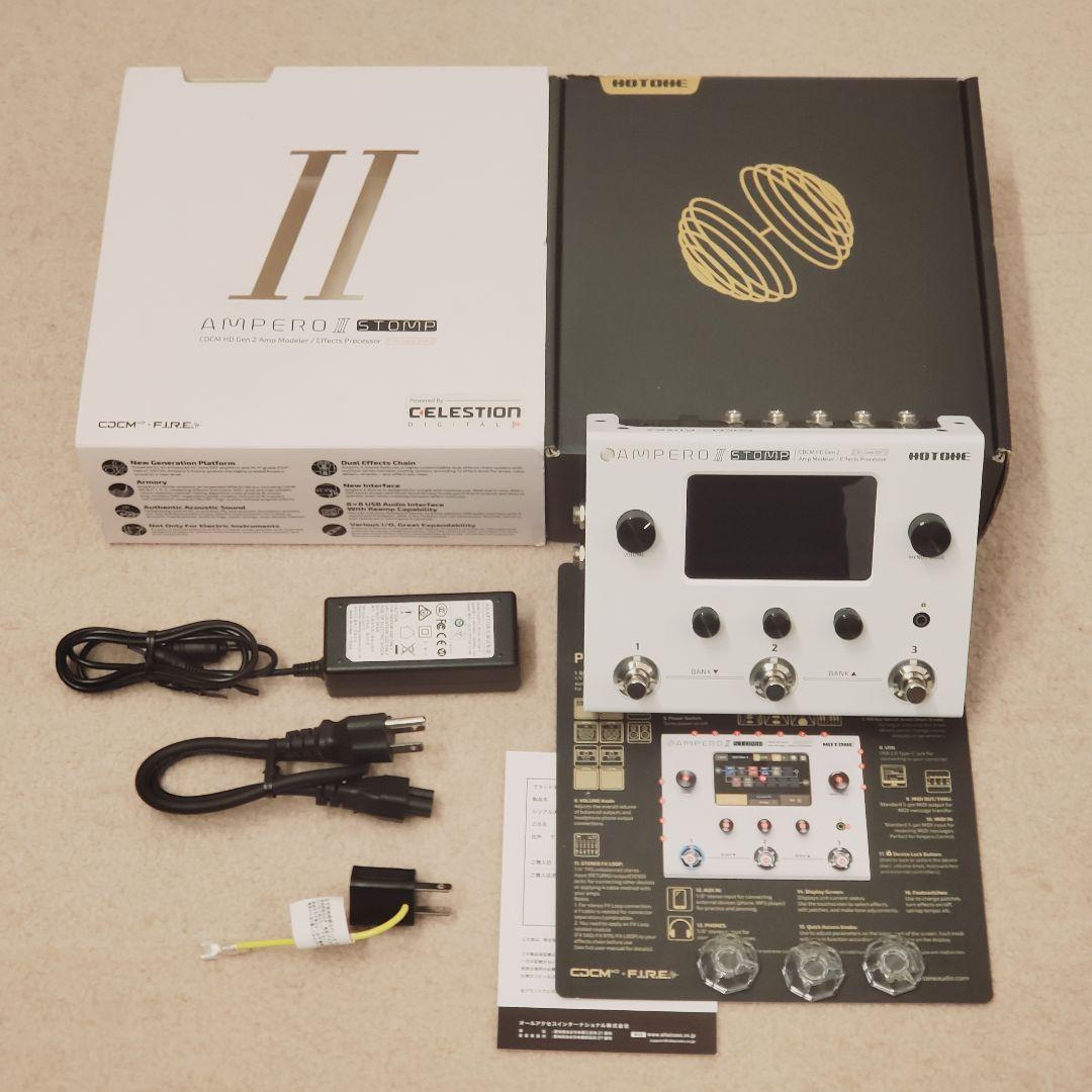美品★HOTONE AMPERO II STOMP 変換プラグ付き