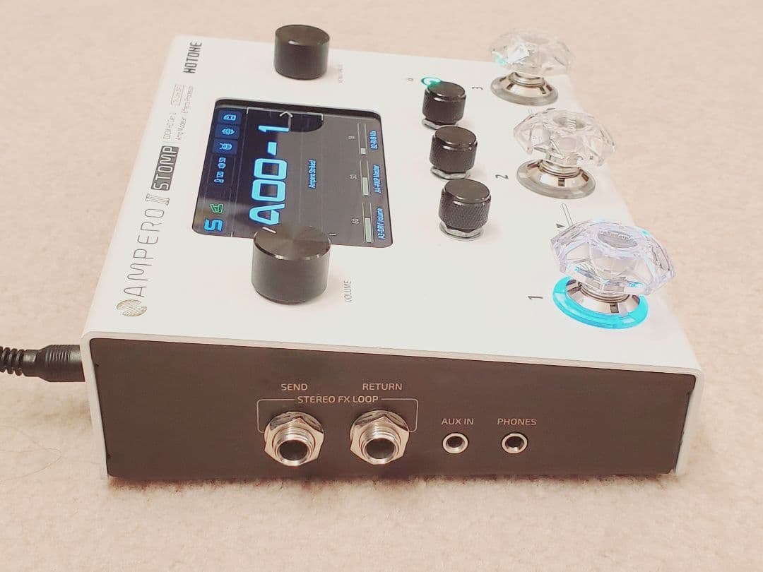 美品★HOTONE AMPERO II STOMP 変換プラグ付き