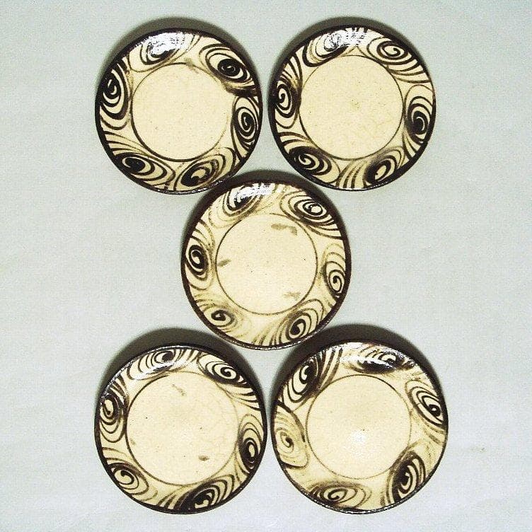 921『馬の目 豆皿手塩皿 ５枚』　/骨董品 古美術 古道具 アンティーク