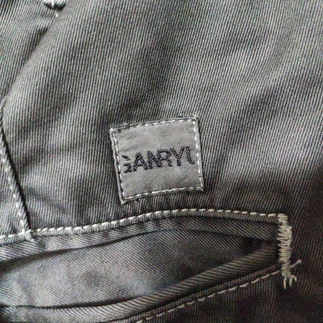 GANRYU サルエルパンツ 1 ブラック 後染め 墨クロ ギャルソン