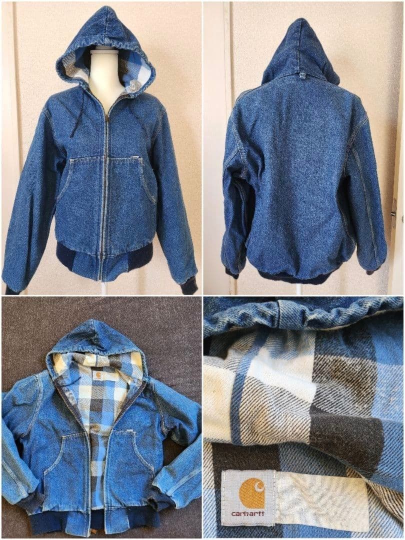 最終値下げCarhartt カーハートアクティブジャケットデニムパーカーブルゾン