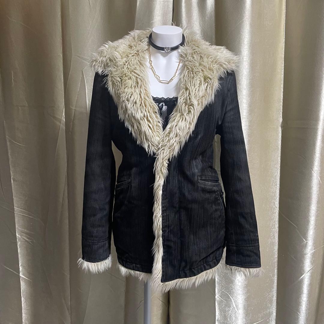 ニコル ファージャケット grunge 平成ギャル お兄系