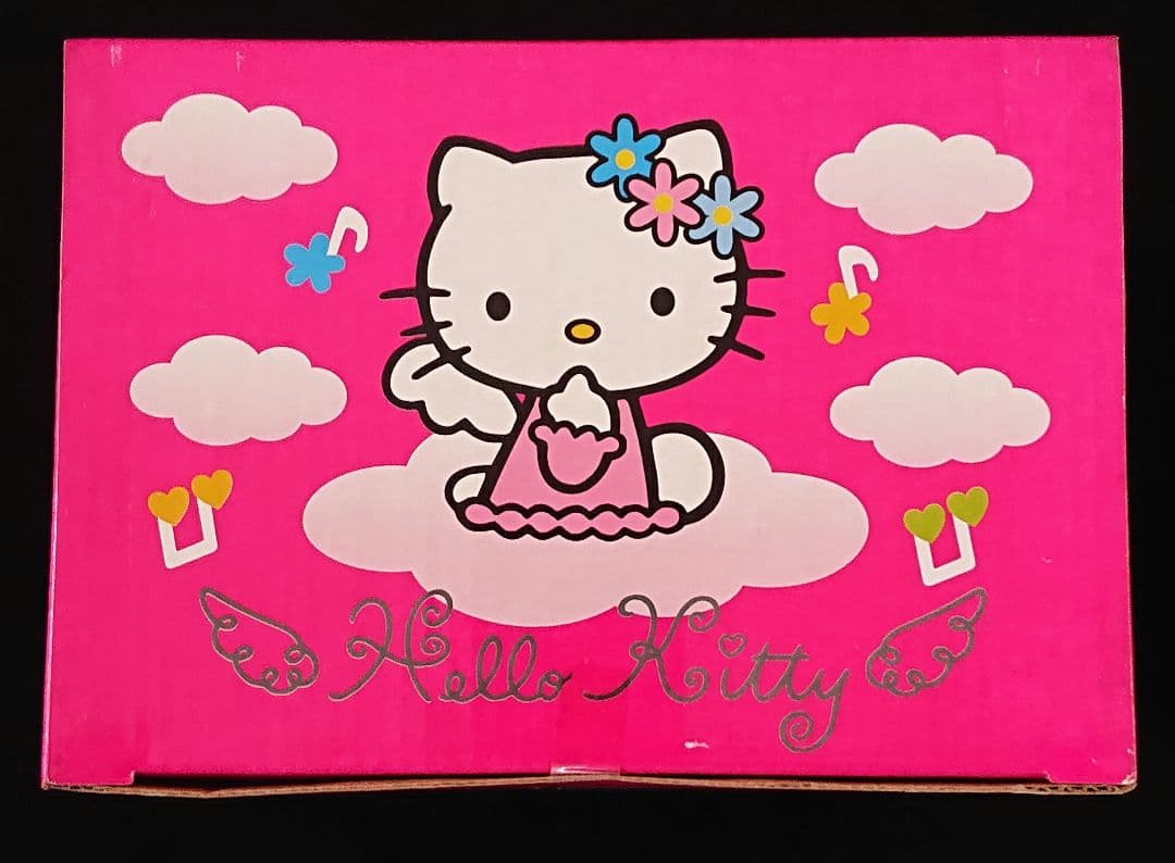 サンリオ ハローキティ パタパタウィングクロック ピンク エンジェル 希少 レア