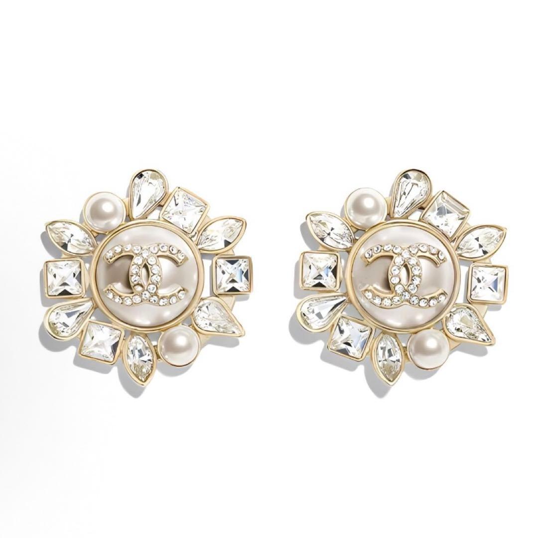 シャネル　パール　ピアス　美品