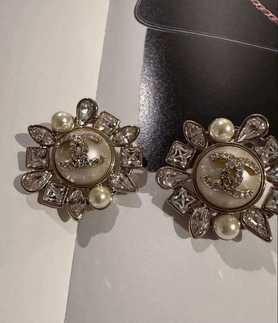 シャネル　パール　ピアス　美品