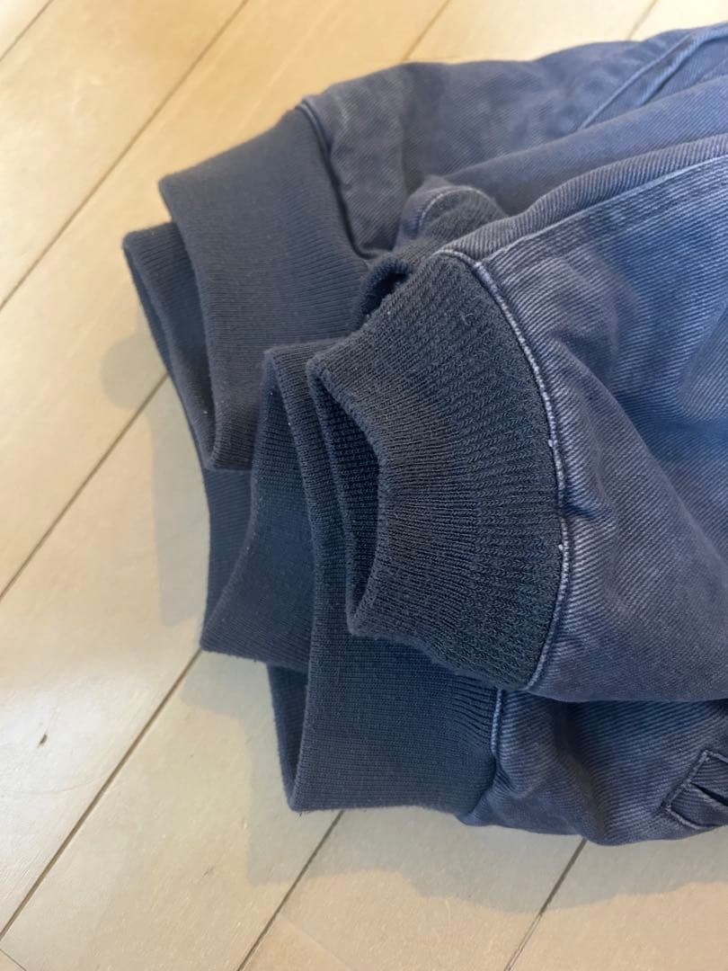 left aloneジップパーカー　ブルー