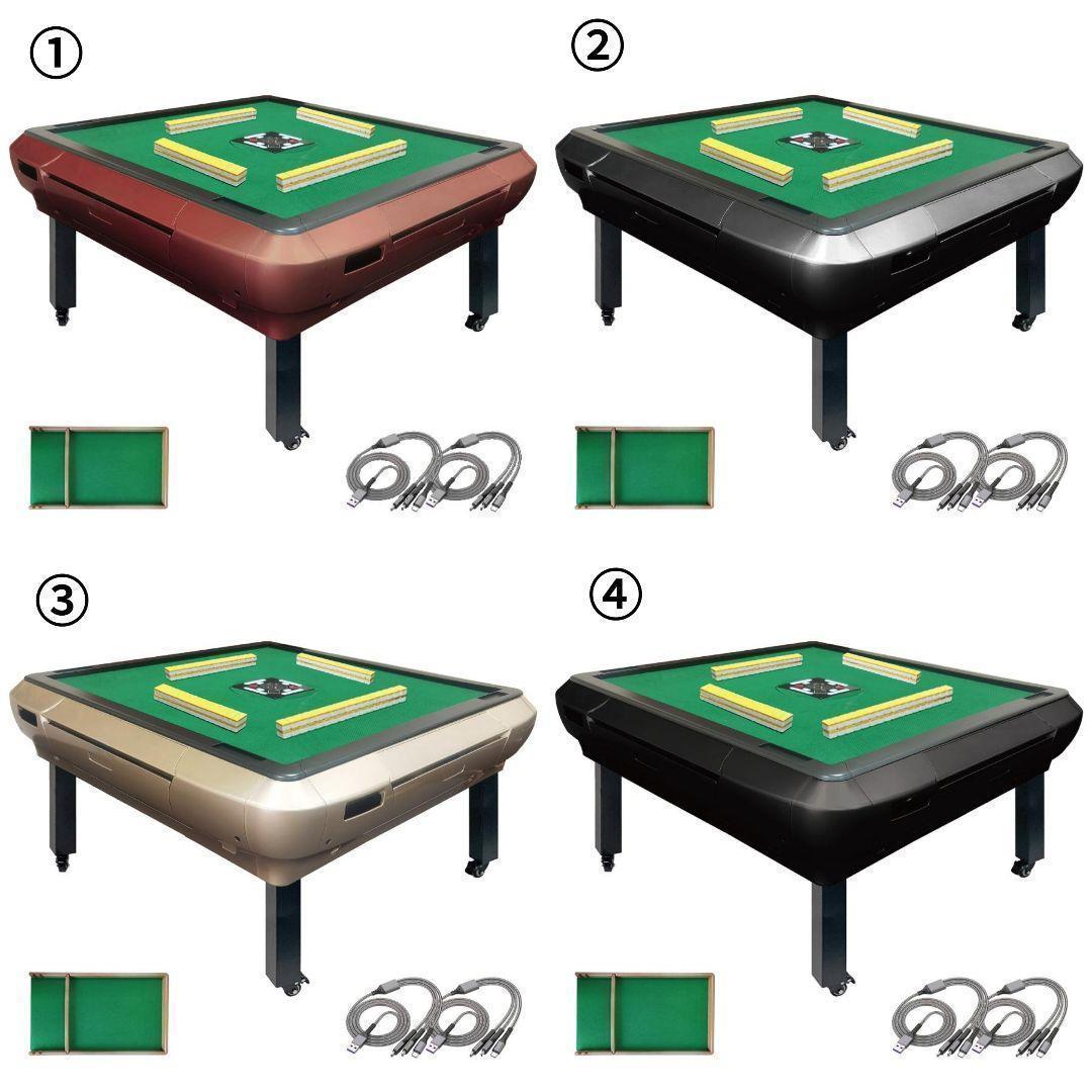 全自動麻雀卓 座卓 ハーフレッグ 麻雀卓 28mm ワインレッド 2143