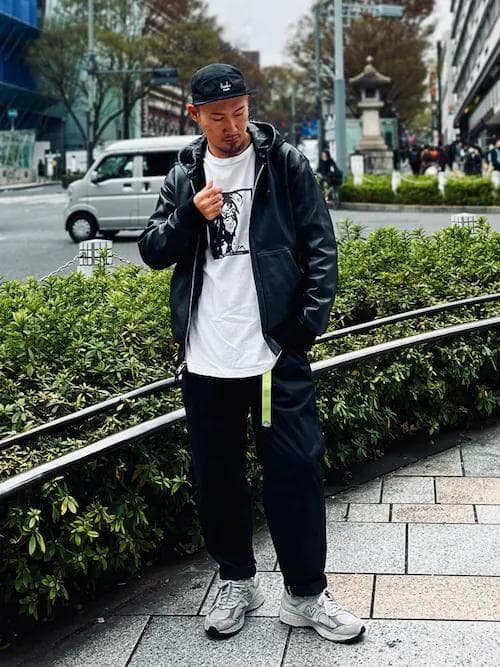 Schott レザーフルジップパーカー ネイビー Lサイズ