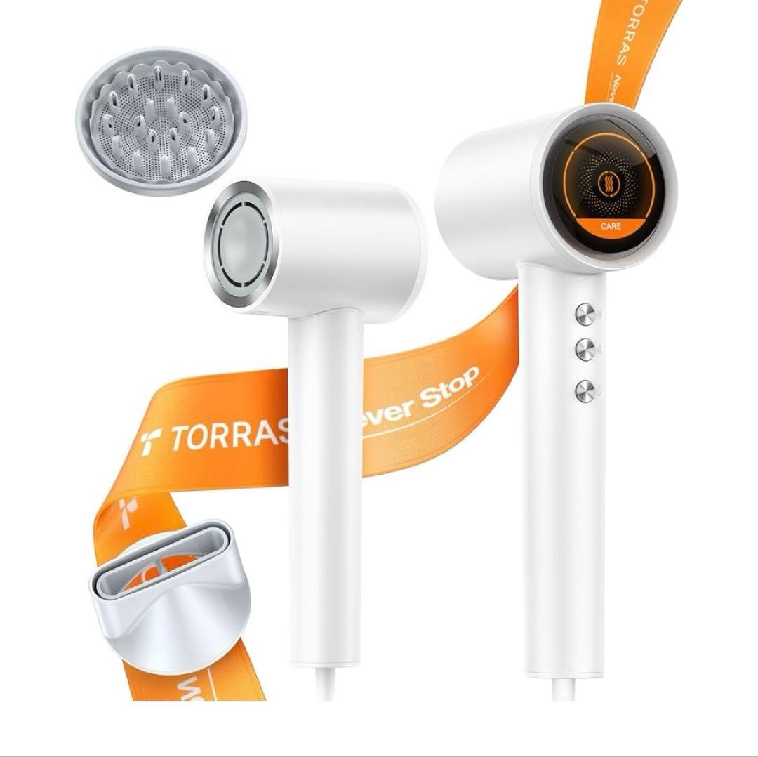 TORRAS ドライヤー 大風量 ホワイト