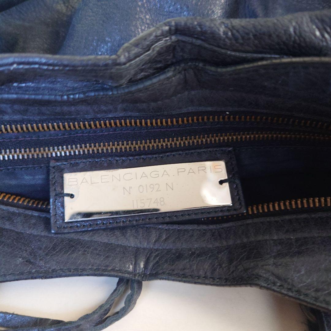 ト*ズ様 バレンシアガ シティ BALENCIAGA CITY ブラック