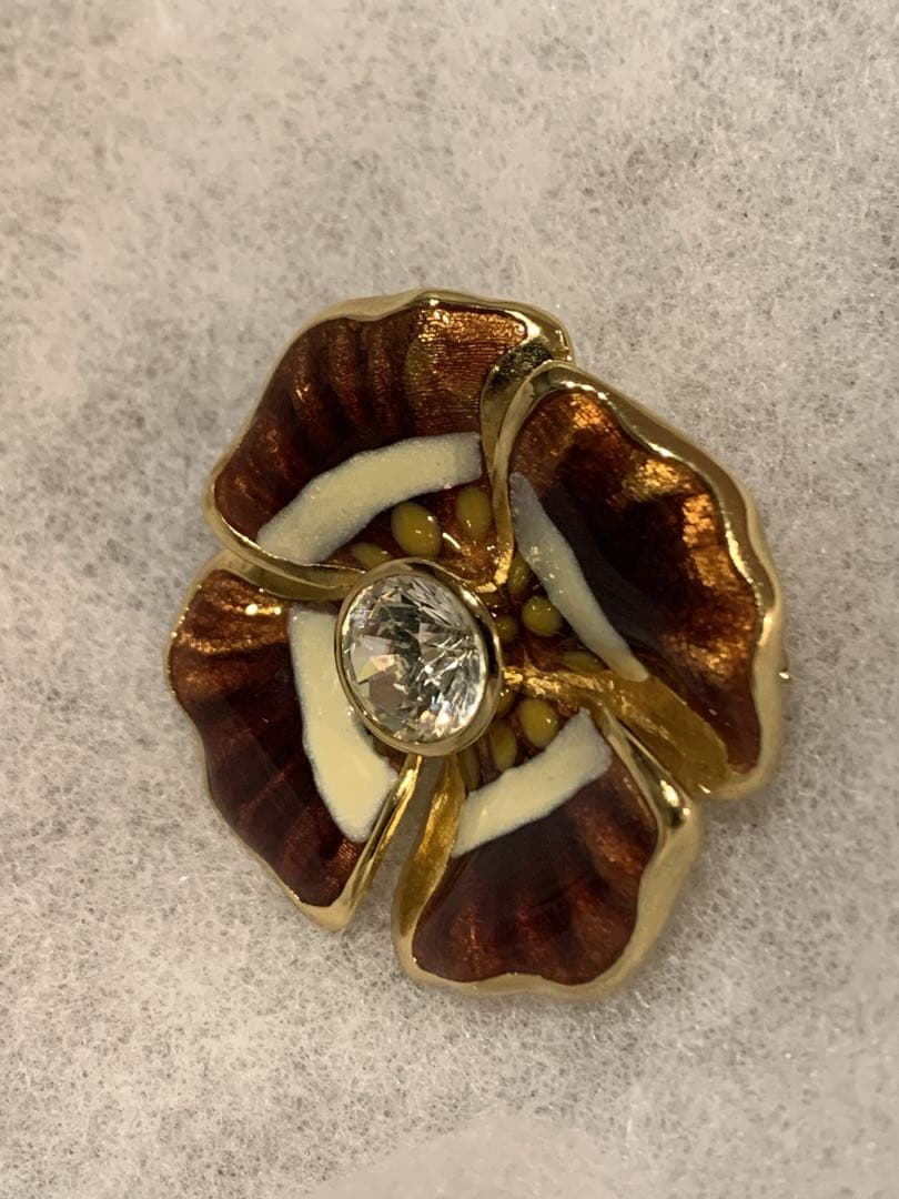 【美品】Dior ChristianDior クリスチャンディオール ブローチ