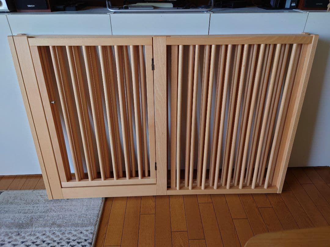 石崎家具　木製　ワンタッチ　ペットサークル　LL ハイタイプ