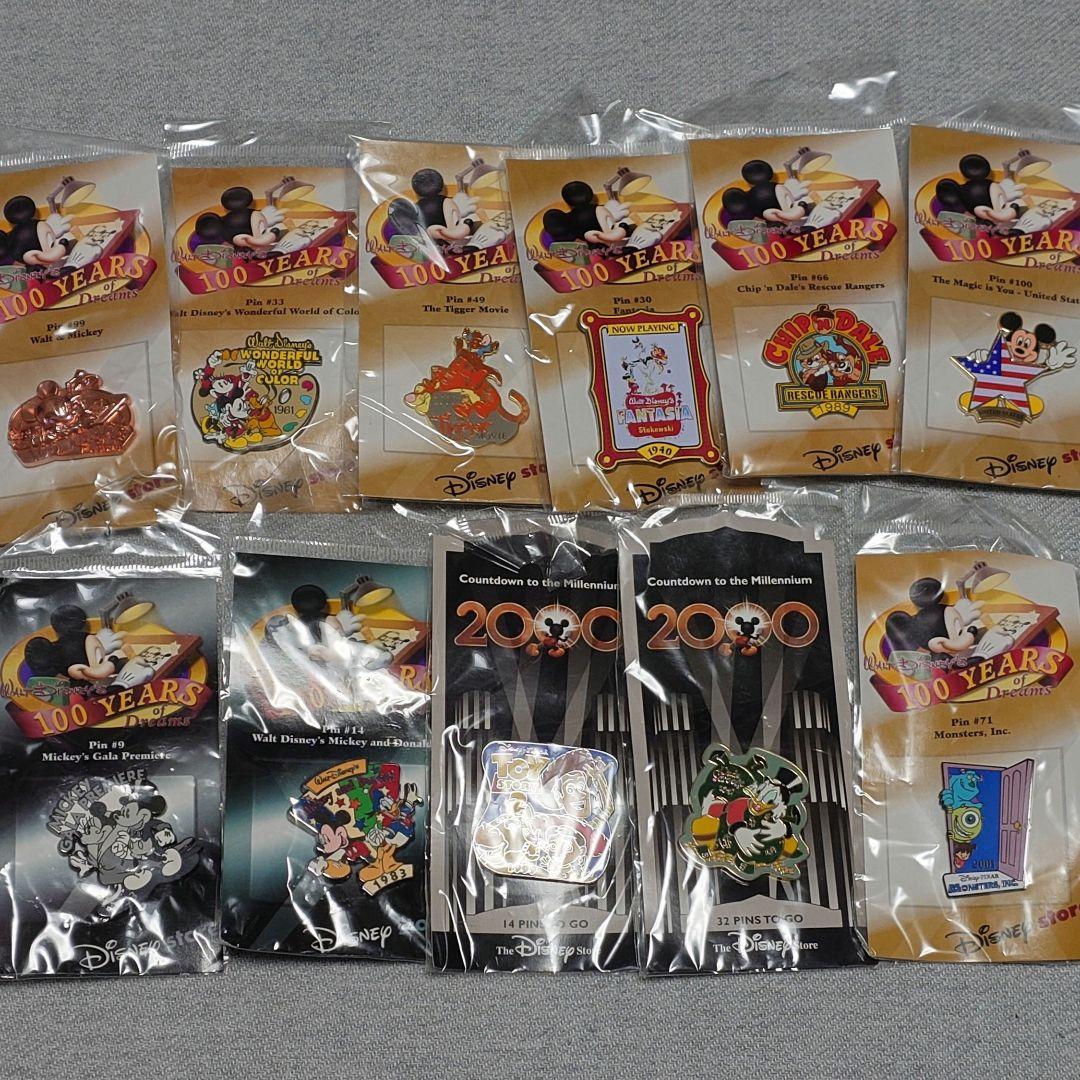 ディズニーストア ウォルト生誕100周年 ピンバッジ 11個セット