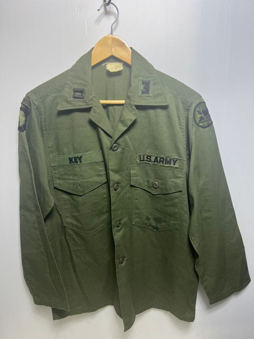 ミリタリーUS OG-107ユーティリティシャツ 60年代
