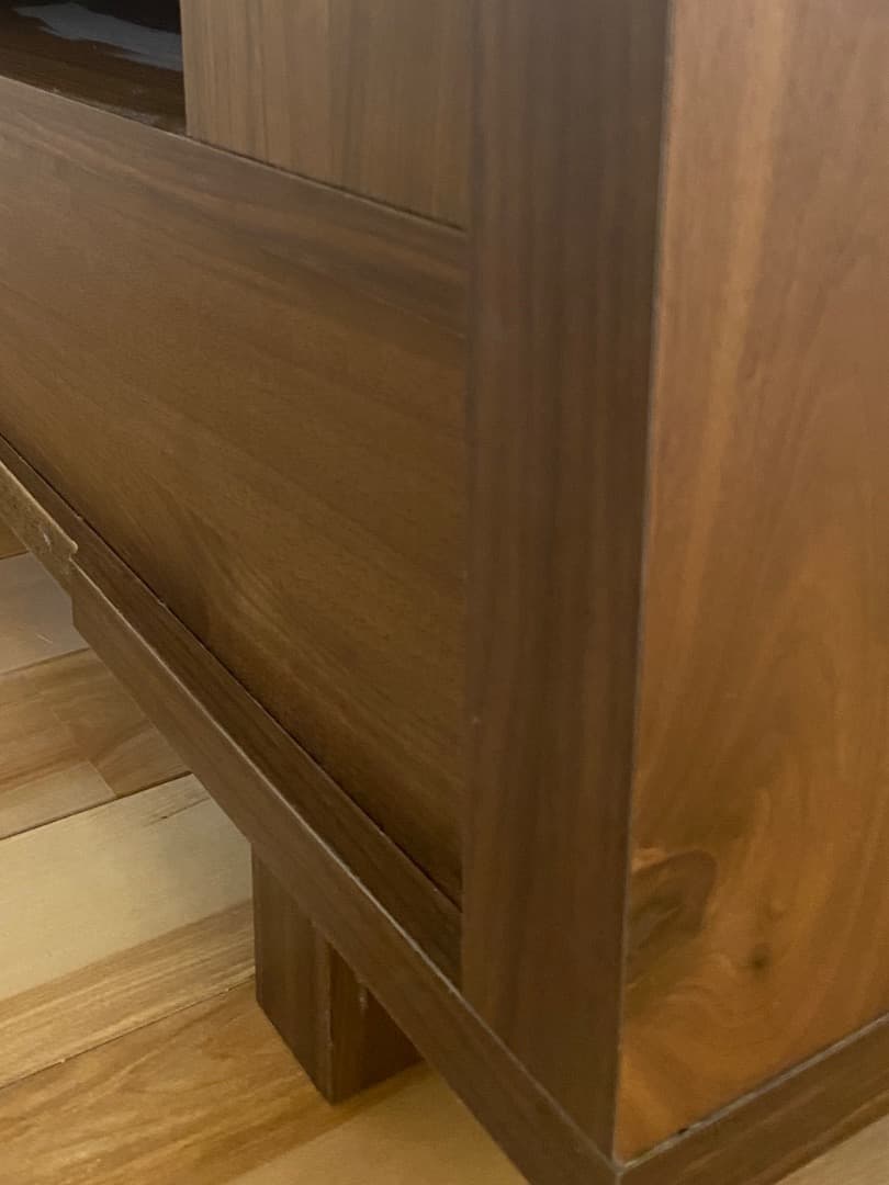 【美品】ウォールナット無垢材 関家具 テレビ台 150cm 引き出し付き
