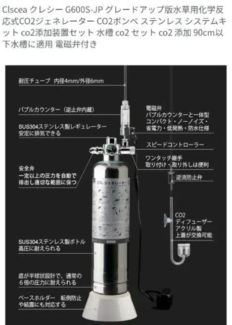 CO2ジェネレーターセット デジタルタイマー付
