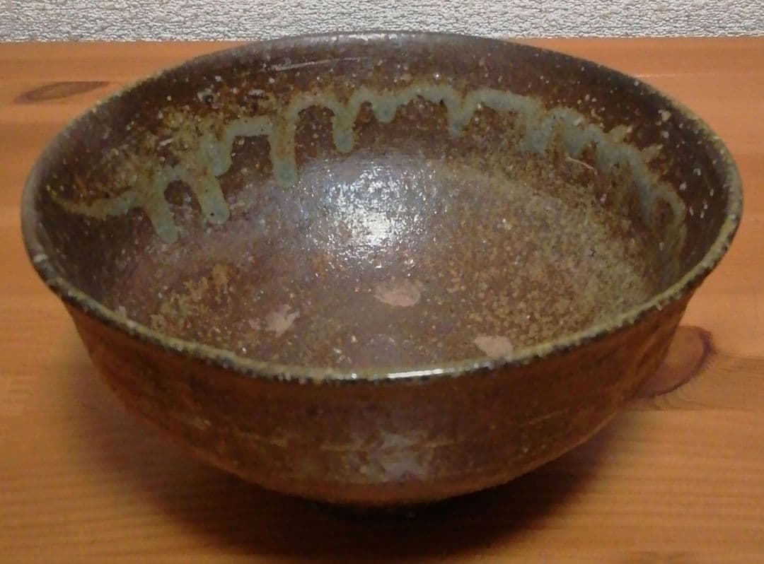 千漢鳳作　韓国　柿の蔕　茶碗　共箱　茶道具