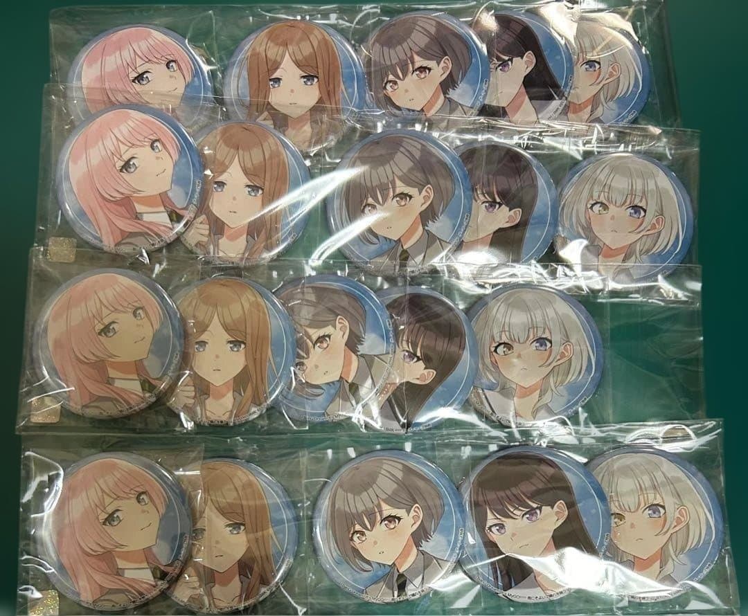MyGO 雨にそよいで晴れを請う2巻 ゲーマーズ 特典 缶バッジ 5点セット×4