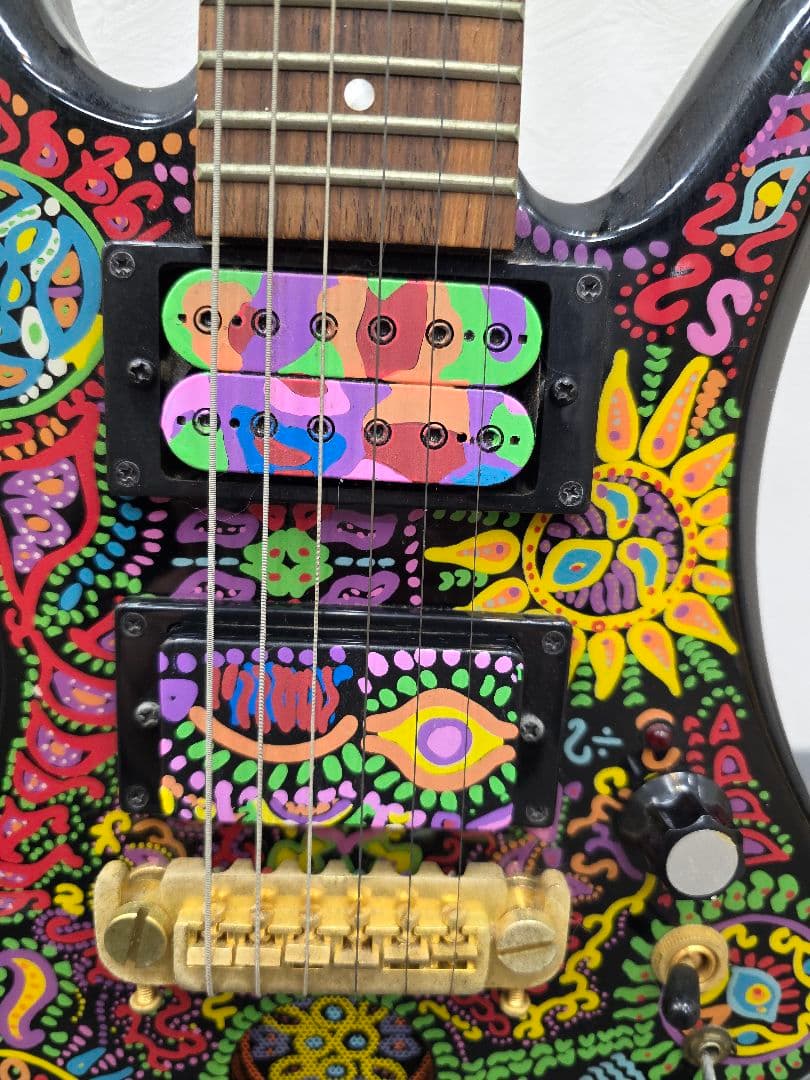 X JAPAN hide FERNANDES ミニギター アンプ内蔵　サイケ