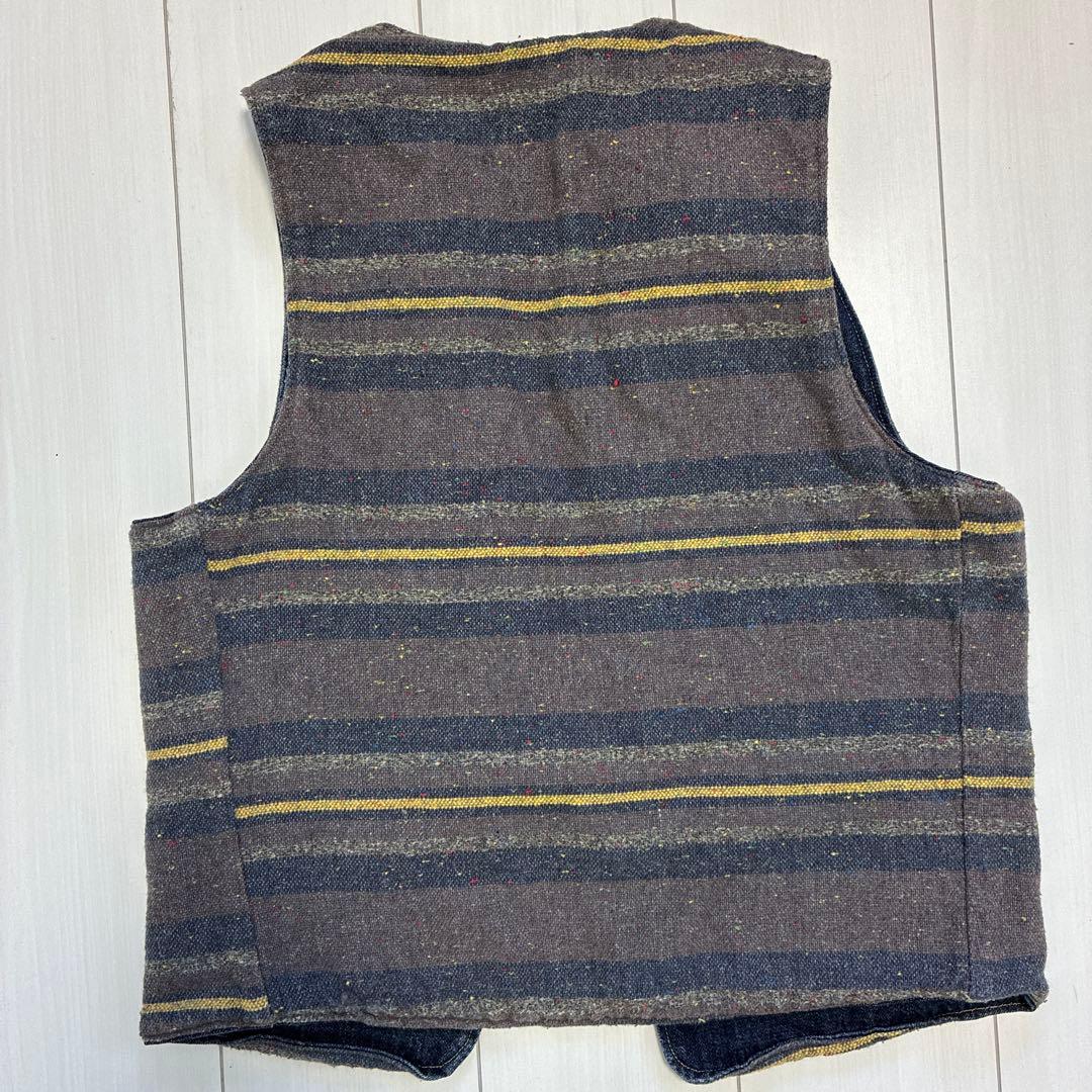 ブランド古着！日本製 orSlow オアスロウ リバーシブル デニム ベスト