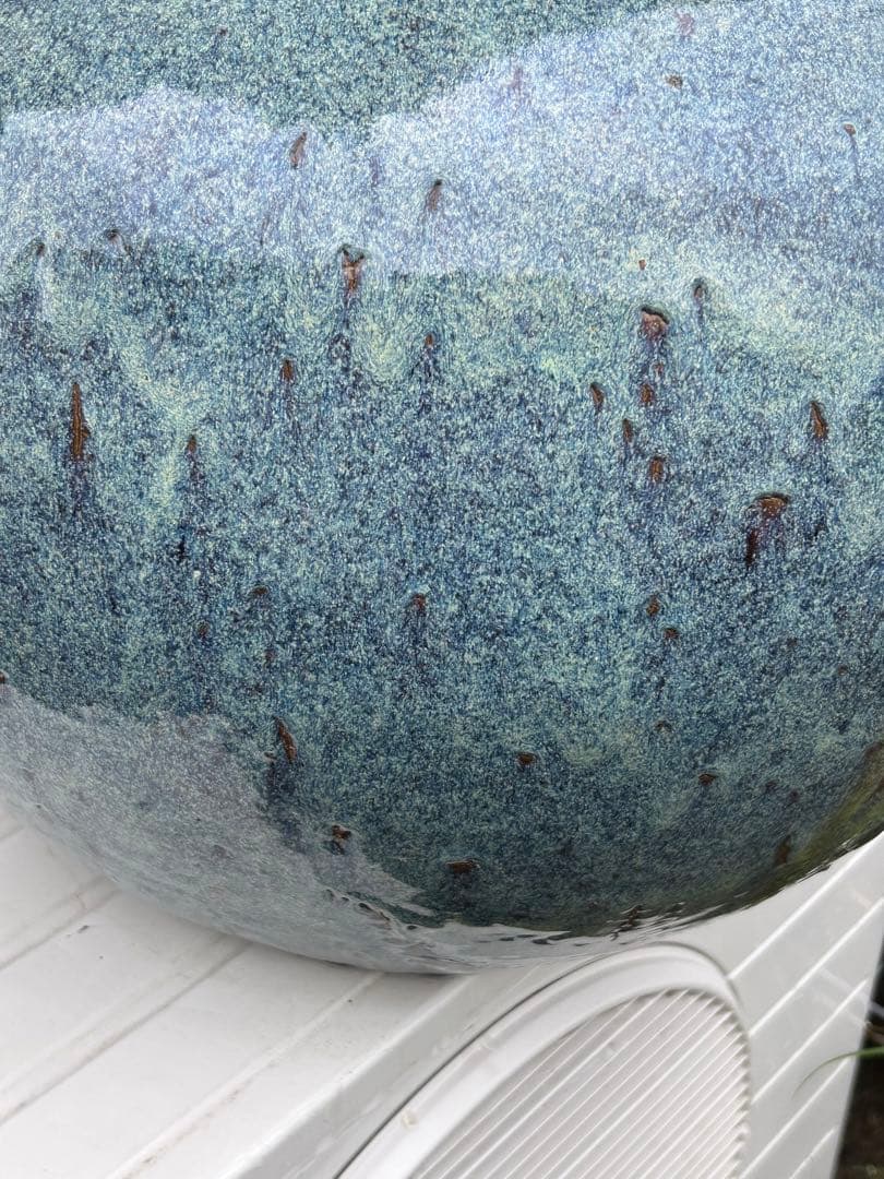 中国　鈞釉大壺　送料込み0816