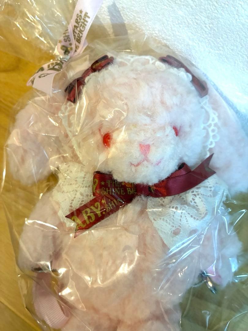 うさくみゃリュックミニミニ☆ピンク★BABYロゴリボン