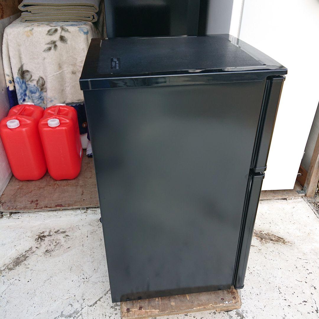 コンフィー2023年製90L冷蔵庫 ブラック 美品 送料/設置無料