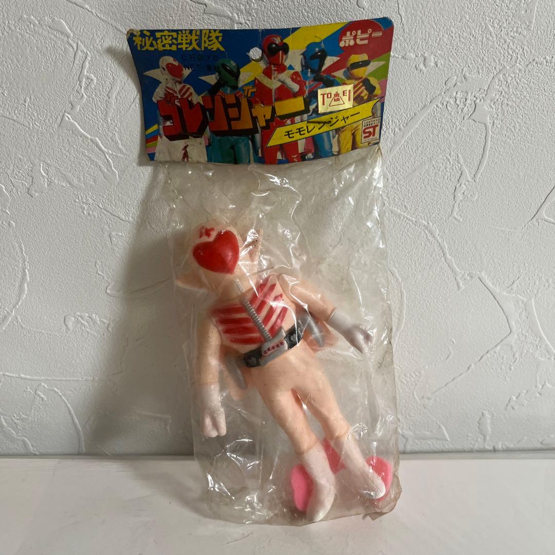 ⚠️貴重・デッドストック品　秘密戦隊ゴレンジャー　モモレンジャー　ミニソフビ