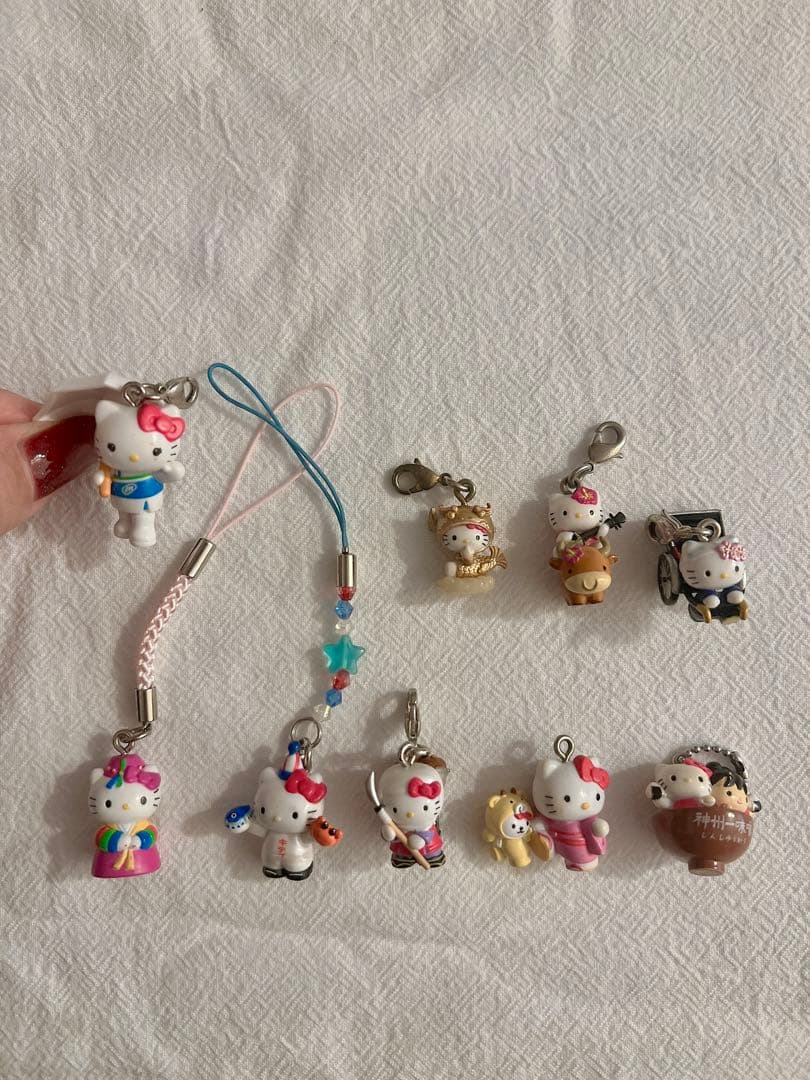 【まとめ売り】ハローキティ 根付け ストラップ チャーム 41個セット