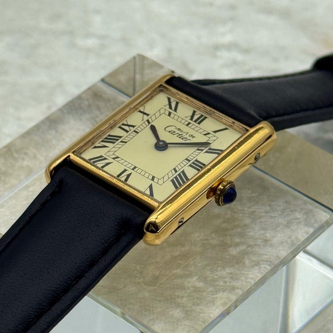 新品仕上済み カルティエ マストタンクLM 手巻き 稼働 腕時計