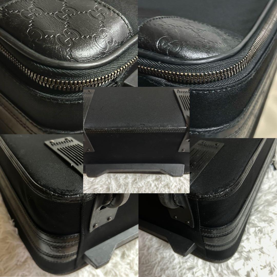 【利便性◎】グッチ キャリーケース トランク 旅行鞄 ブラック スーツ バッグ