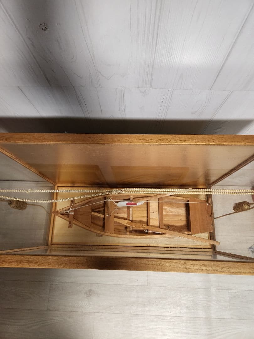 大工 手作り 木製模型船 ケース付き 世界に一つ　プロによる安心梱包発送‼️